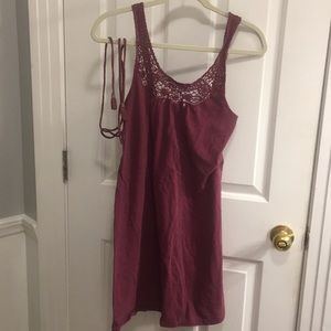 American Eagle dress with crochet yoke